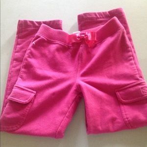Pink Cargo Sweatpants
